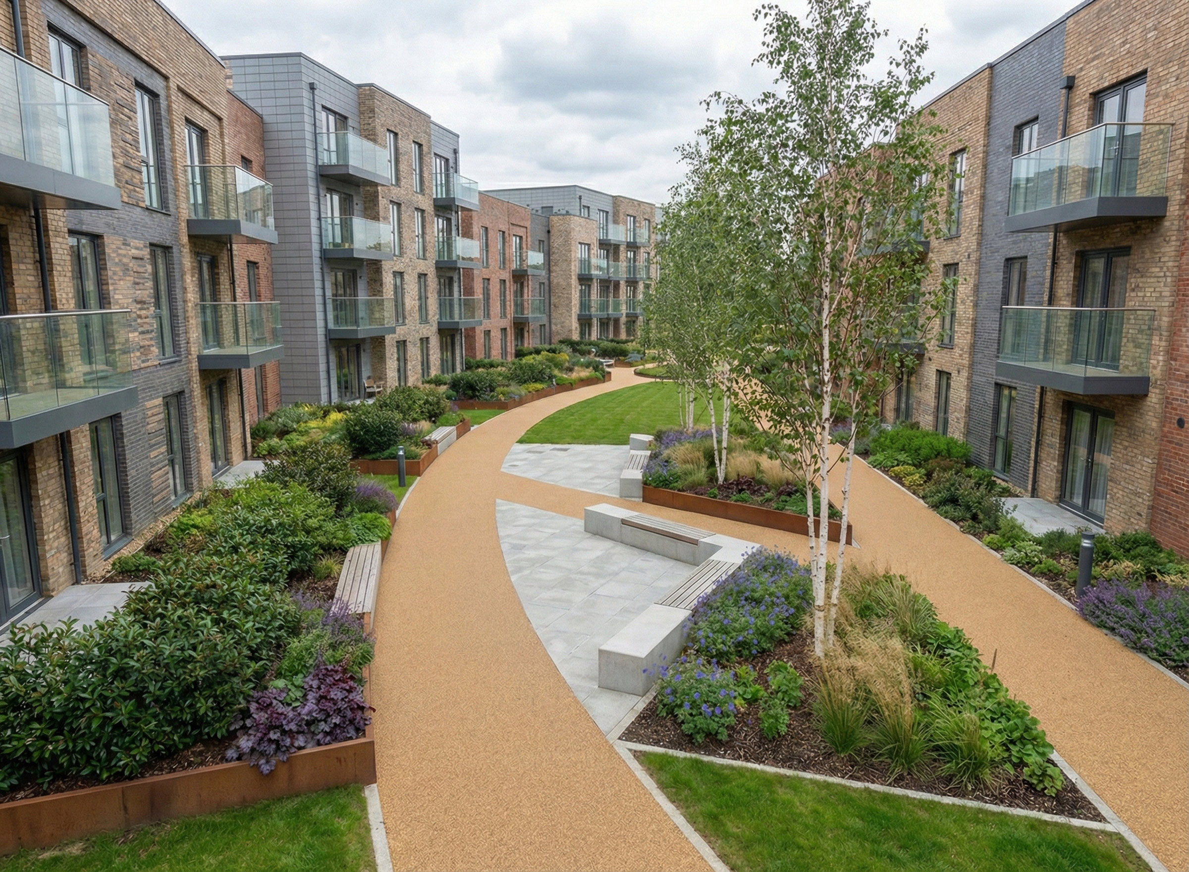 4. Commercial Landscaping Services Housing Development UK – Case Study Commercial Landscaping Services Housing Development UK - Case Study